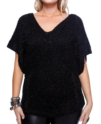 Metallic Crochet Sweater-F21