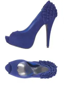 Trend of the Day: Blue Peep Toe Stiletto