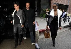 Who Wore It Better: Ciara or Halle Berry with Helmut Lang’s Shearling Jersey Jacket