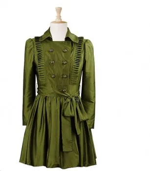 Trend of the Week: eShakti Ruffled Military Long Style Jacket