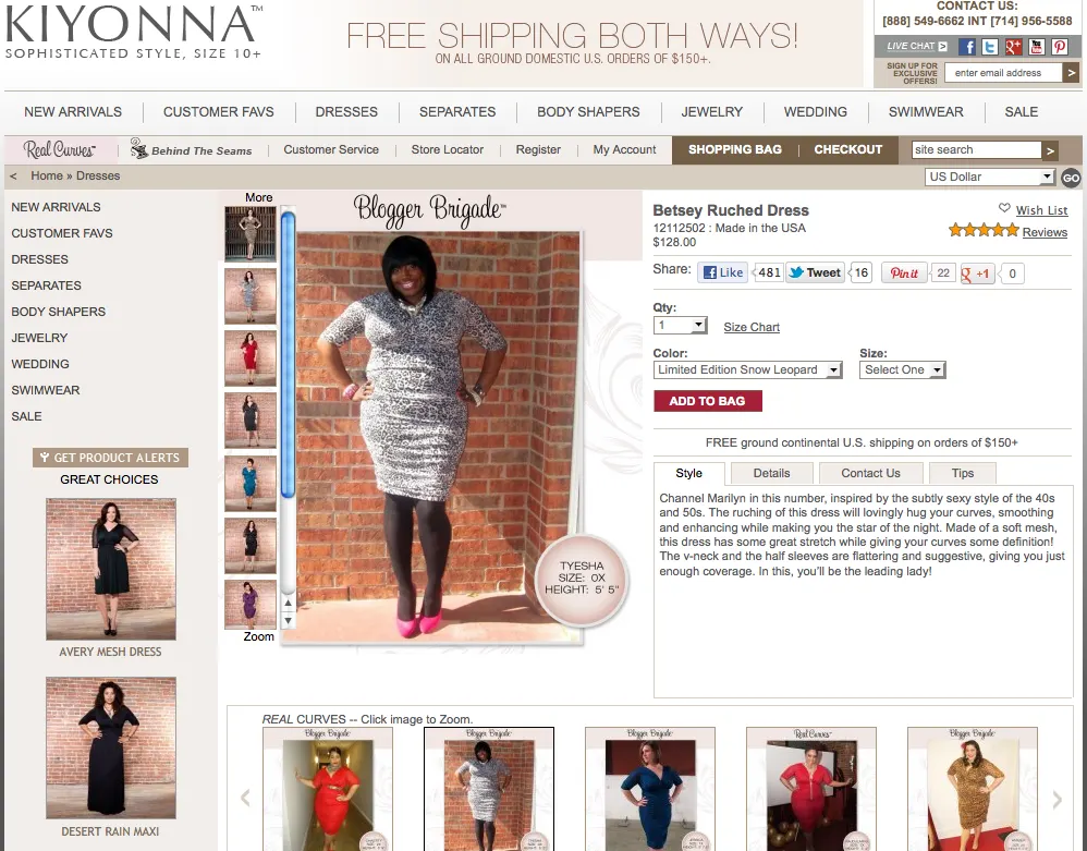 Betsey Ruched Dress
