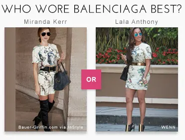 Who Wore It Better: {La La Anthony vs. Miranda Kerr}