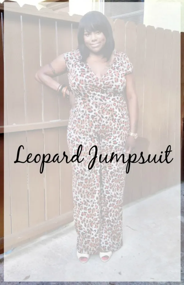 What I Wore: {Leopard Jumpsuit}