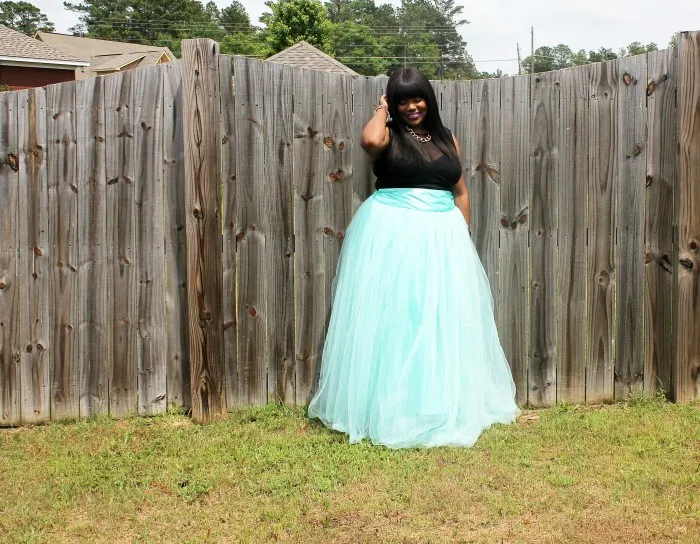 What I Wore: {Mint Tulle Skirt + Mesh featuring Shabby Apple}